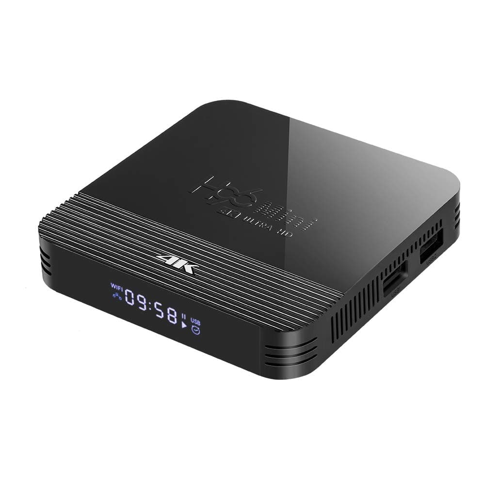 Jiqu Android 9.0 TV Box Smart Media Box 2GB RAM 16GB ROM RK3228A Quad Core Bluetooth 4.0 WIFI 2.4G & 5G Ethernet 2USB Set Top Box Support 4K Ultra HD Internet Video Player