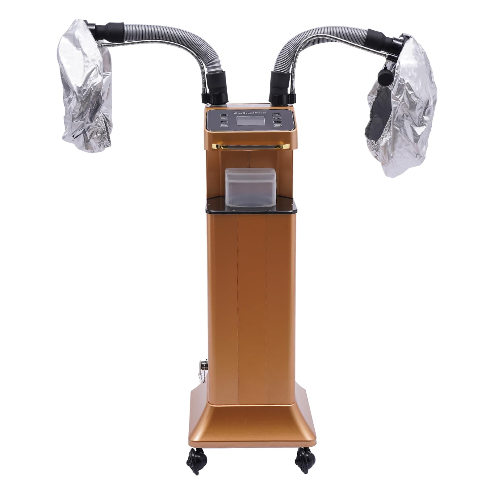 Multifunctional Hair Dyeing Machine, 110V 650W Nano Hair Steamer/Hair Oil Machine Stand Up Base Salon Spa Equipment for Hairdressing Care Hair Repair (Gold)