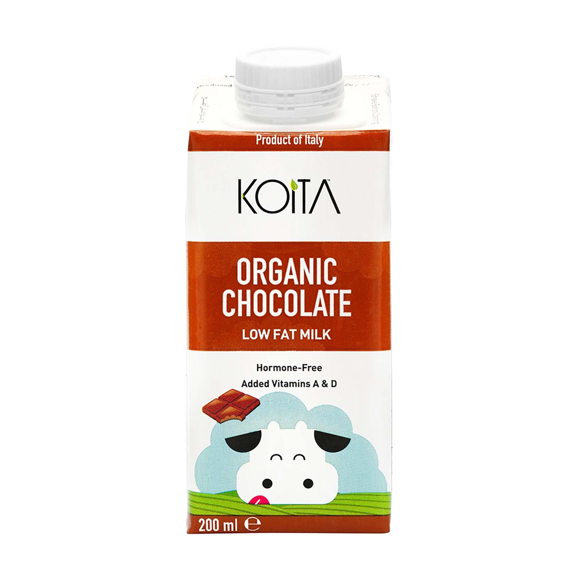 Organic Chocolate Milk (200ml) - Premium Italian Milk Enriched With Vitamins A & D3, EU Certified Organic, Incredible Chocolate Taste