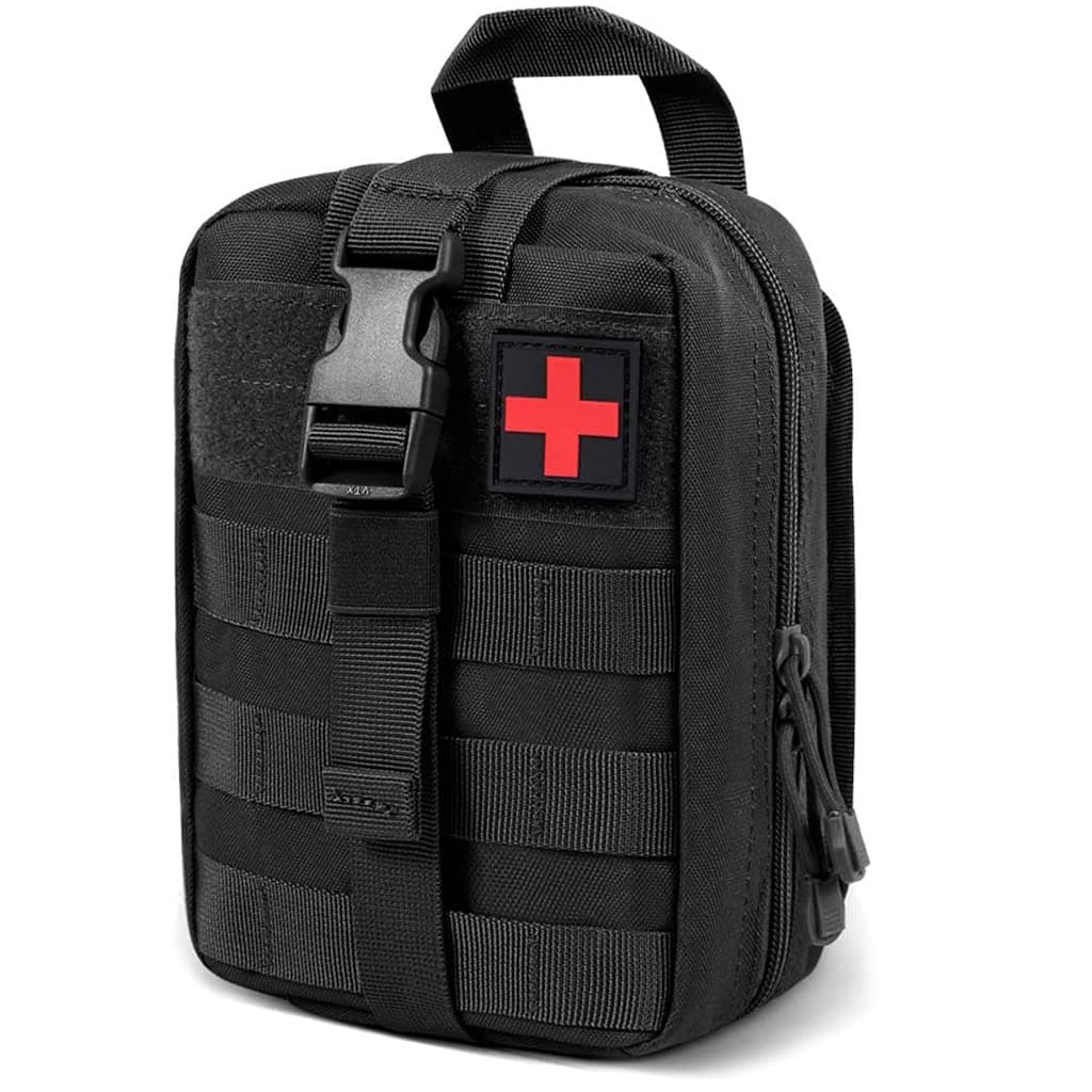Medical Molle Pouch, Black, 15x10x20.5 cm, Modern