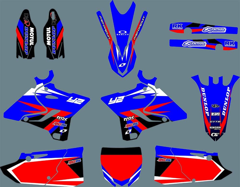 DST0629 Motorcycle Decals Stickers Kit Graphics Set for Yamaha Yamaha YZ125/250/X 2015 2016 2017 2018 2019