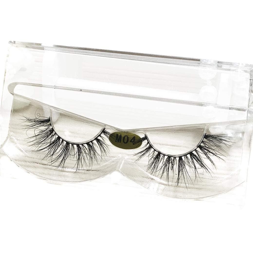 Kettchen 3D Natural Multi Layer Thick Cross Eye Lashes False Eyelashes M04