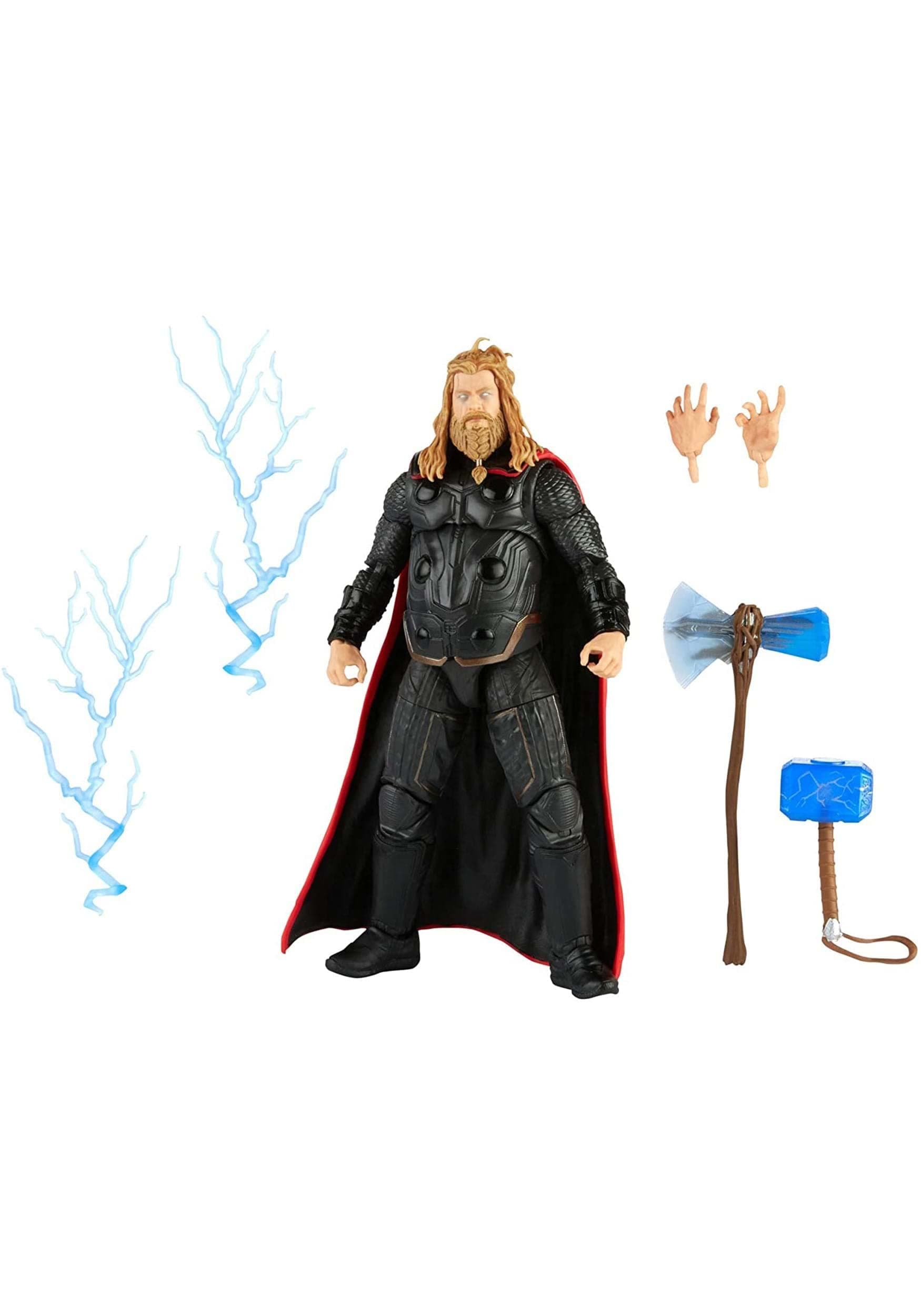 Marvel Hasbro Legends Series 6-inch Scale Action Figure Toy Thor, Infinity Saga character, Premium Design, Figure and 5 Accessories Multicolor, F0188