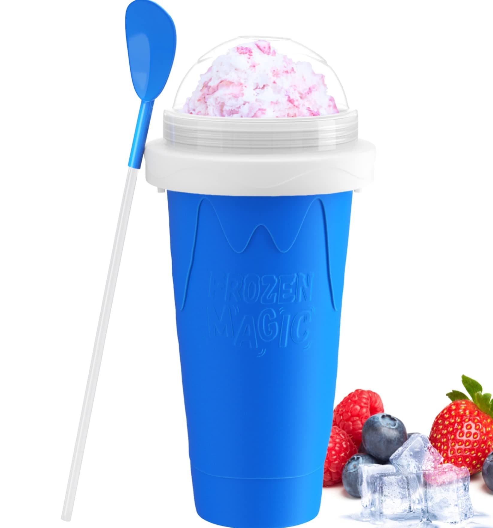 RAUMAXE Enlove Slushy Maker, Slushy Ice Frozen Squeeze Cup, Cooling Maker Freeze Mug for Milkshake, Smoothie