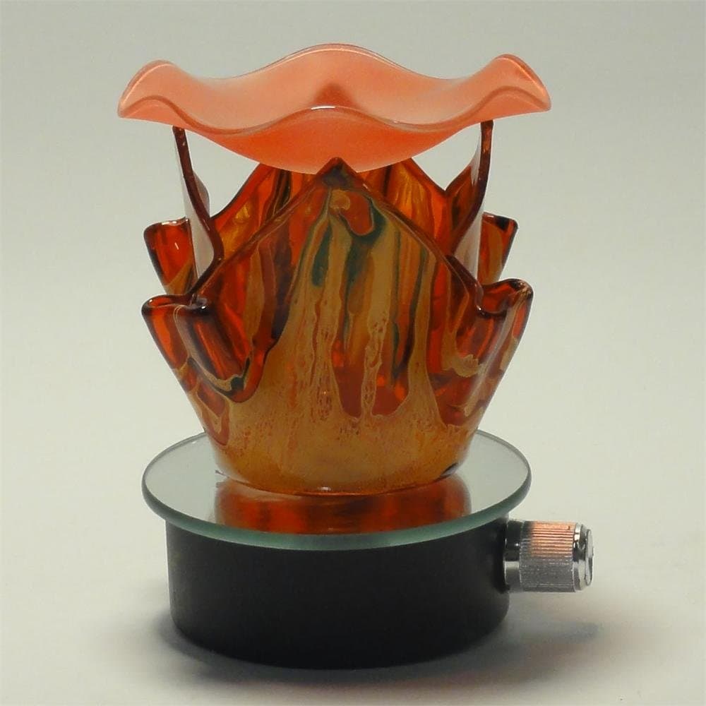 Electric Oil Warmer Diffuser Burner for Fragrance Scented Perfume Aroma Oils Wax Melts Aromatherapy & air freshener (Orange)