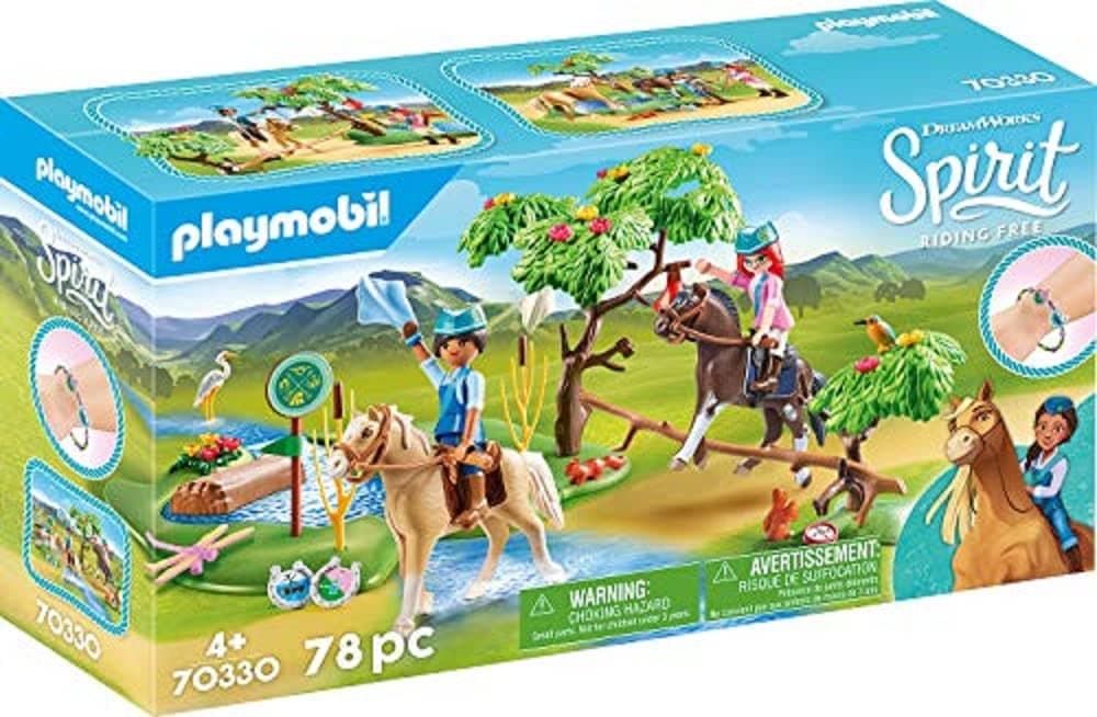 Playmobil 70330 DreamWorks Spirit River Challenge, Fun Imaginative Role-Play, PlaySets Suitable for Children Ages 4+