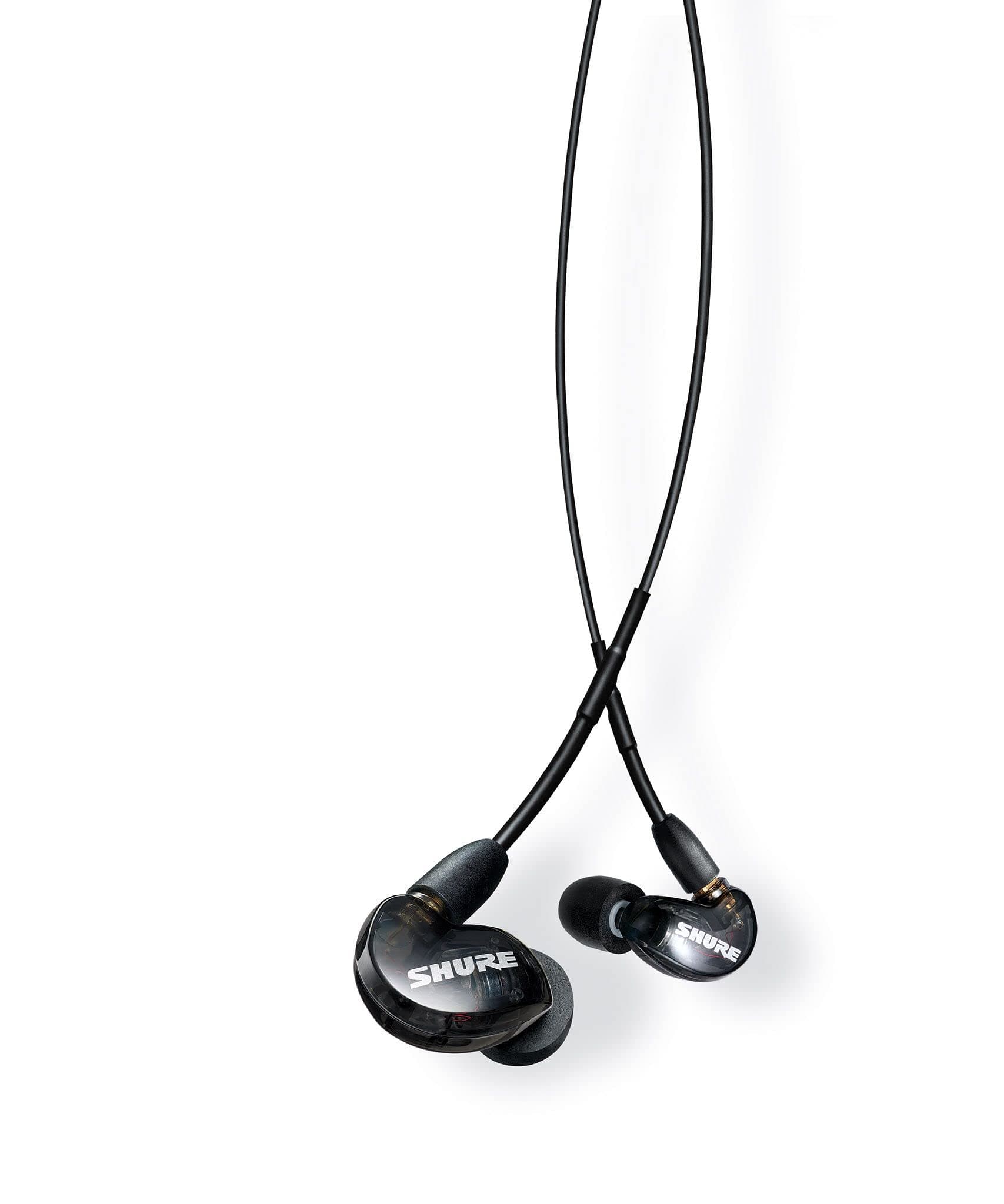 SE215-K, Professional Sound Isolating Earphones, Noise Reduction, Over Ear, Secure Comfortable Fit, Deep Bass & High-Definition, Black