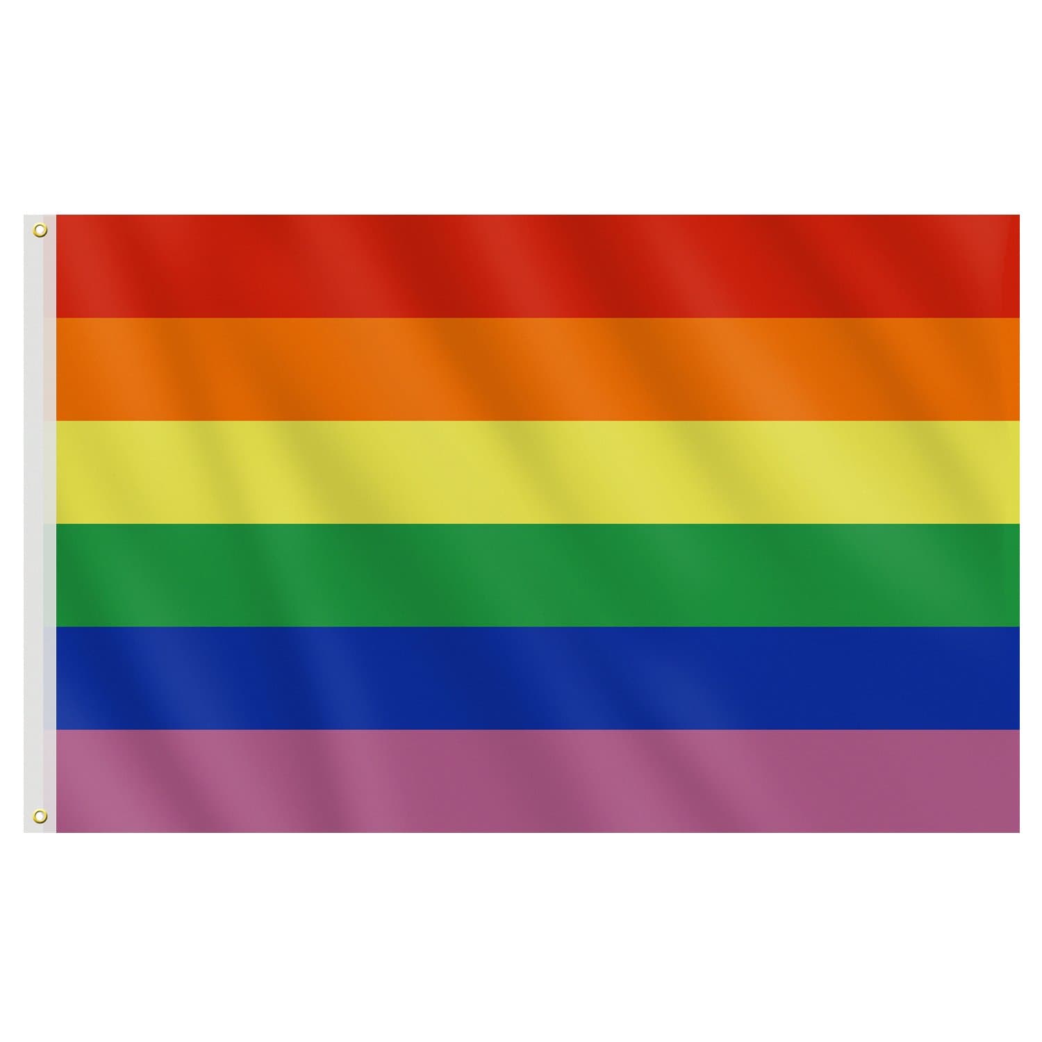 Tubala 5ft x 3ft Large Rainbow Flag Gay Pride Flag Banner Festival Carnival with Brass Grommets