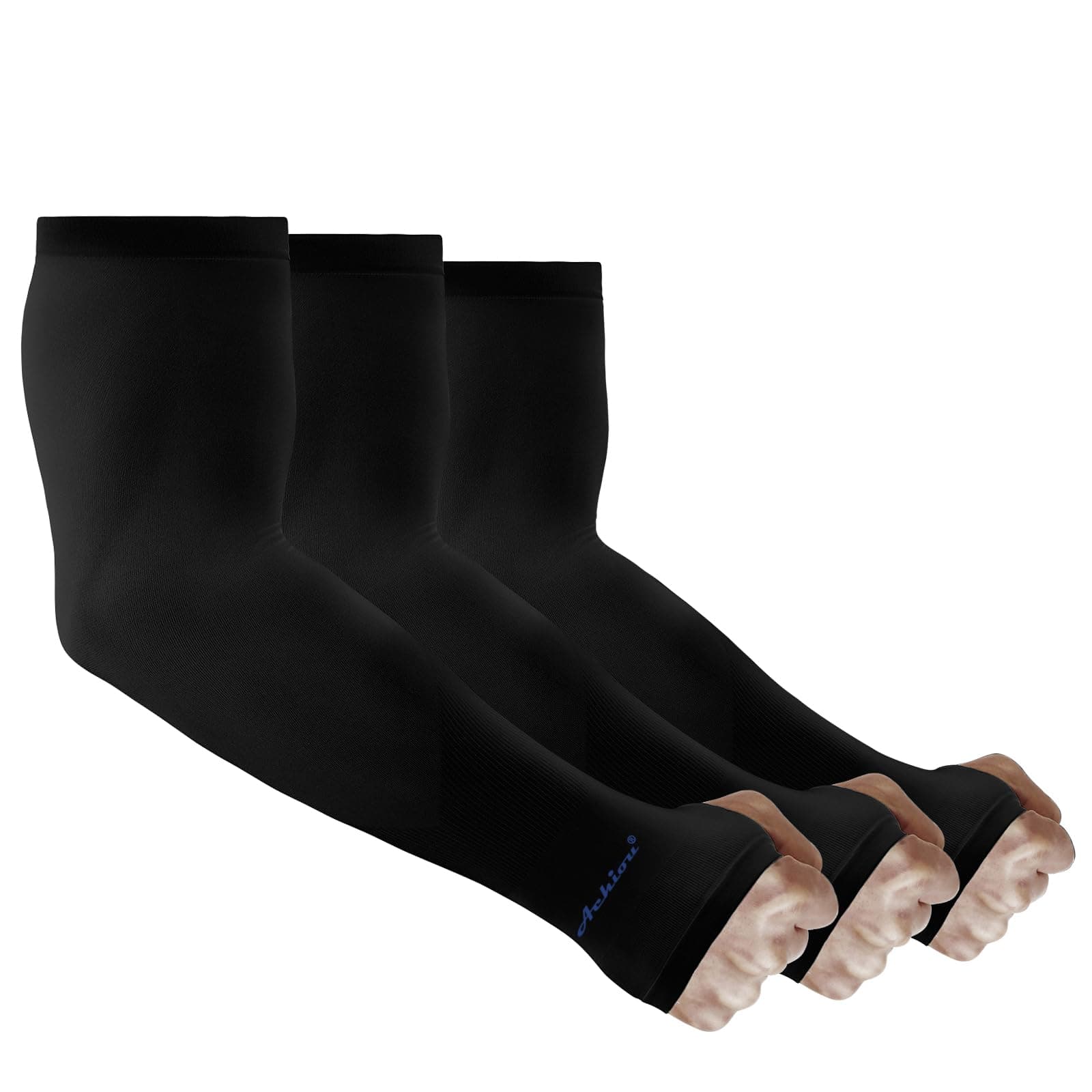 Achiou Arm Sun Sleeves Compression UV Protection Cooling for Men Women Summer Sunblock Basketball Football, Cover Arms Tattoo