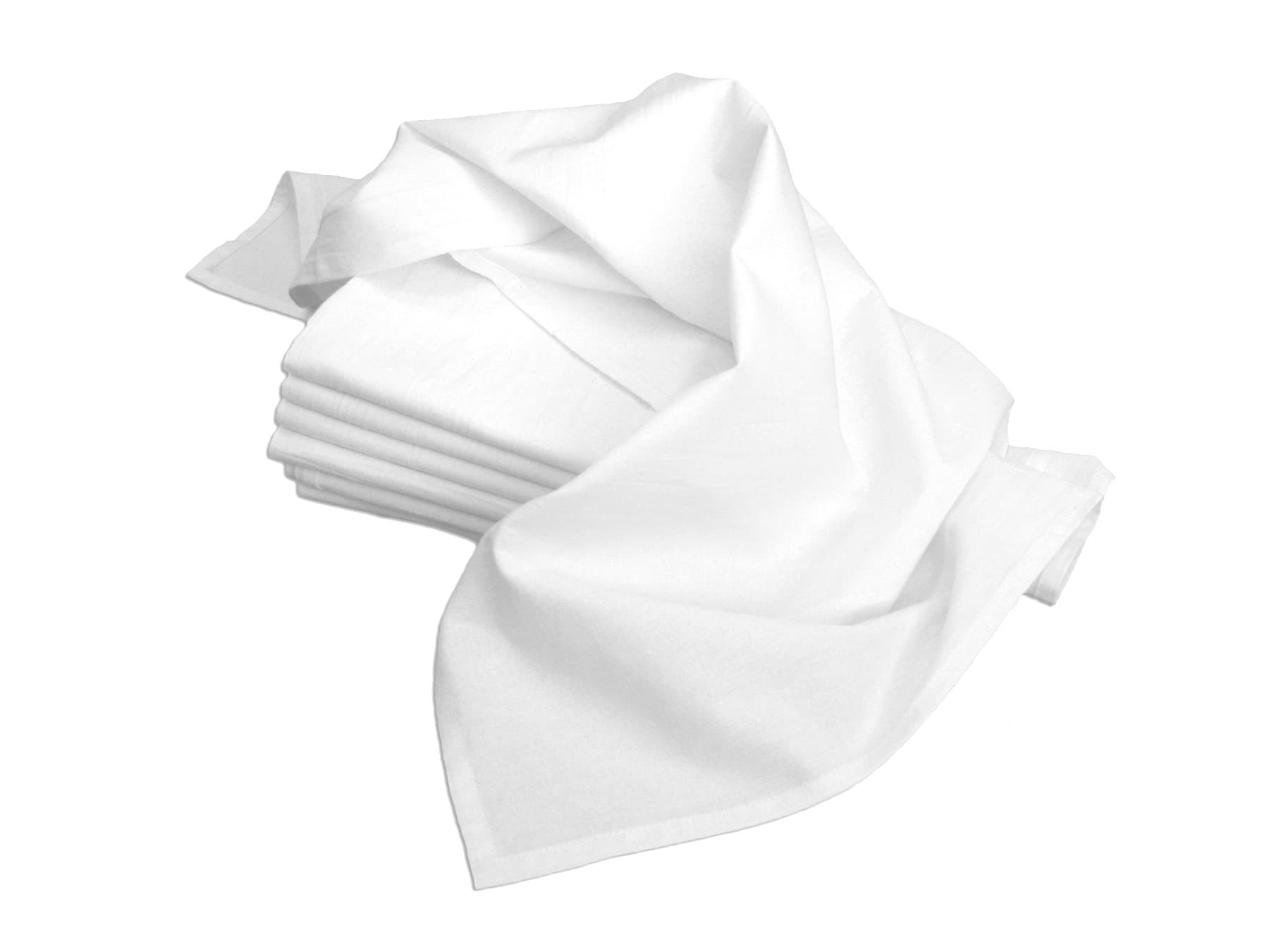 Aunt Martha's Dish Towels, 33 by 38-Inch, 7 Count, White
