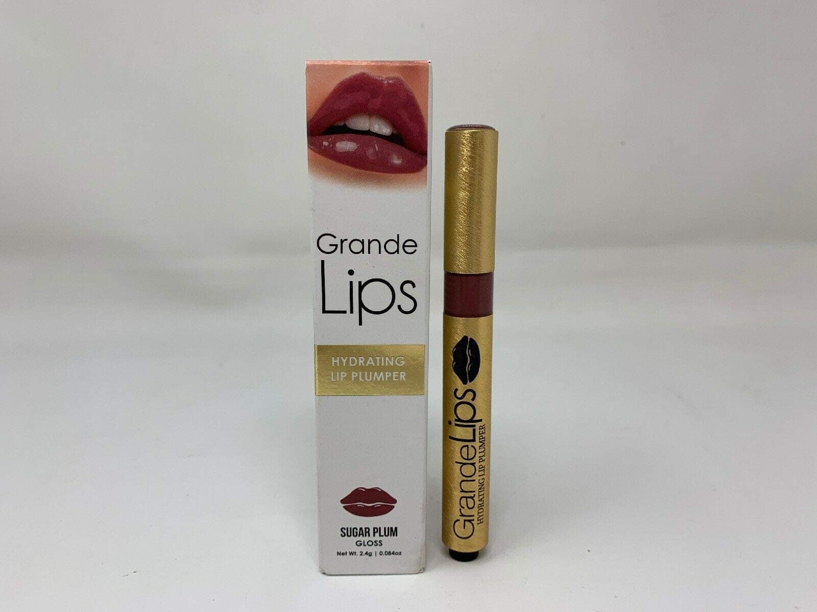 GrandeLIPS Hydrating Lip Plumper Gloss, Sugar Plum 2.4g 0.084oz