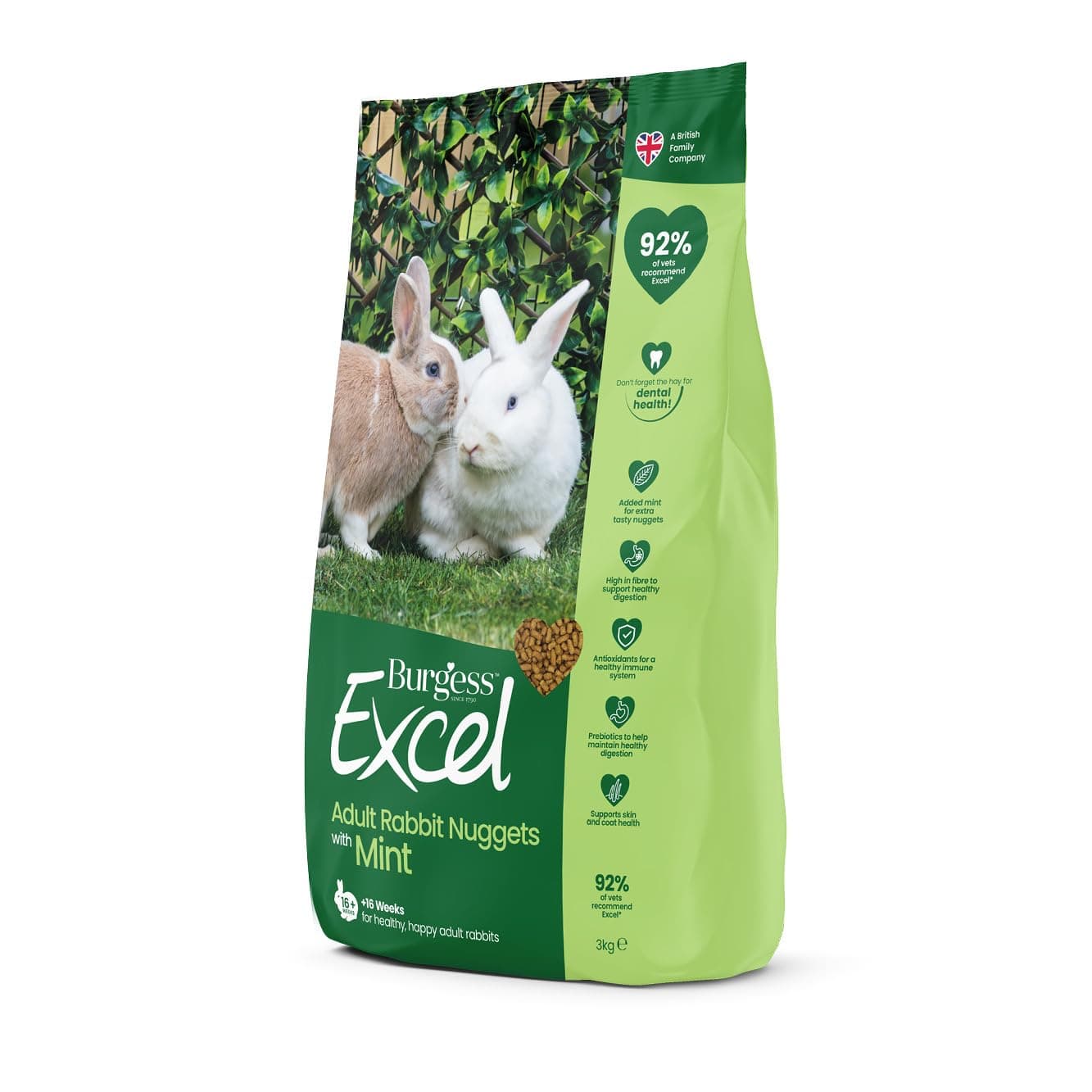 Adult Rabbit Food with Mint 3kg