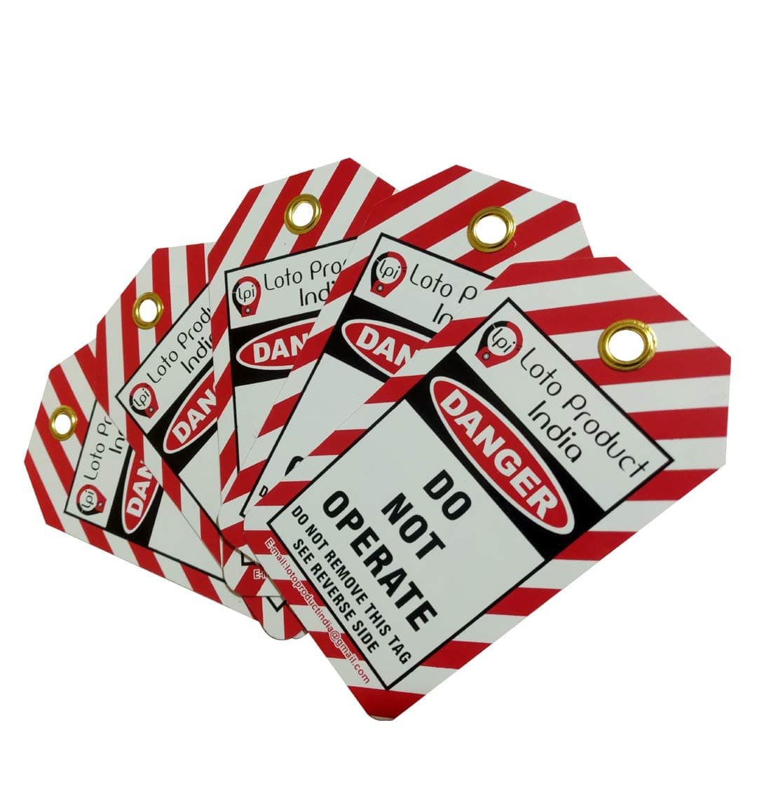 Lockout Tagout Tags Danger Do not Operate - Set of 10