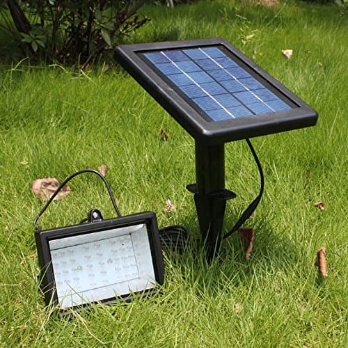 CISTWIN 30-LED White Solar LED Flood Light Garden Lamp
