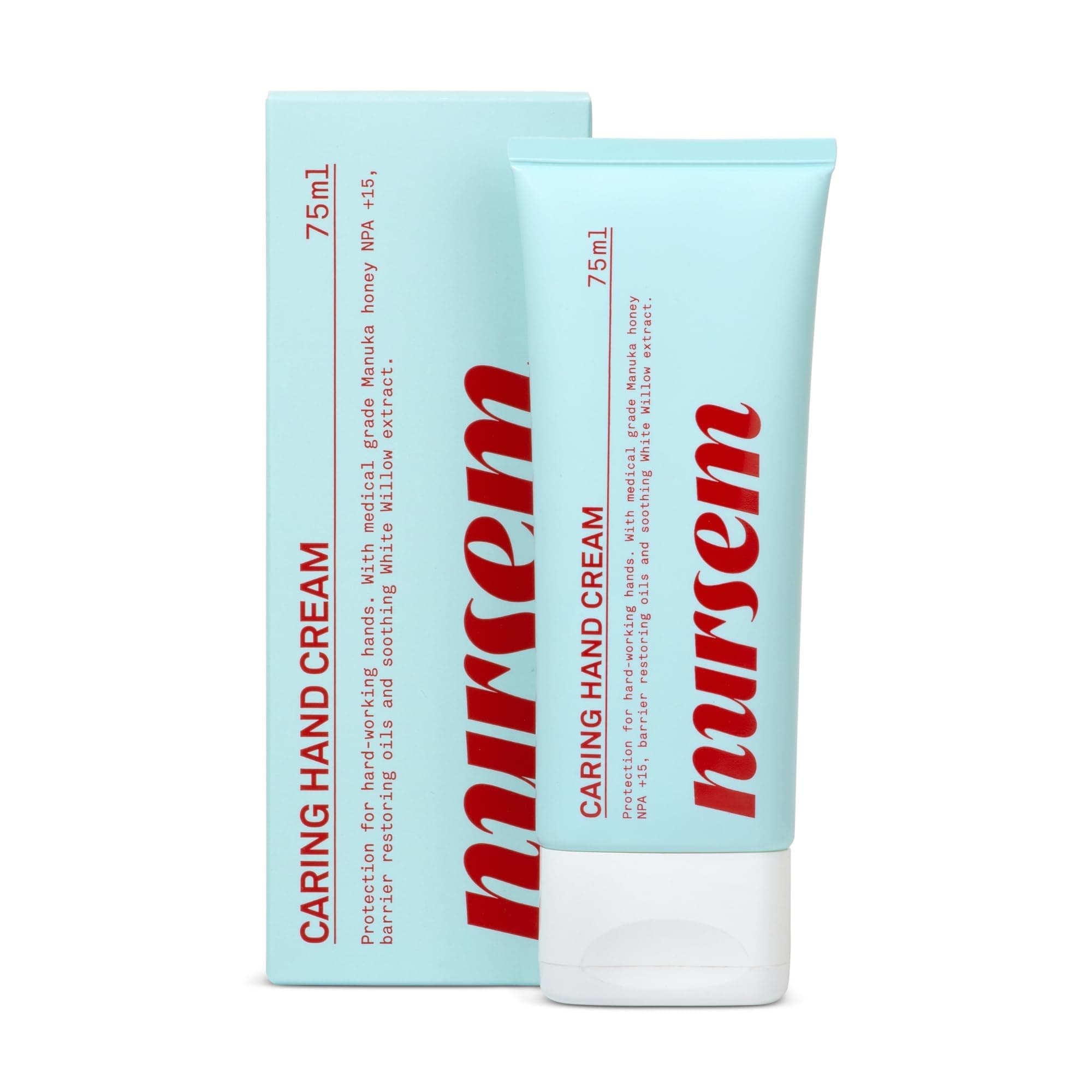 Caring Hand Cream - 75ml, Fast-Absorbing Moisturising Hand Cream for Dry, Sore, Sensitive or Over-Washed Hands, Soothes, Protects & Nourishes, Travel Size, Dermatologically Tested, Bergamot