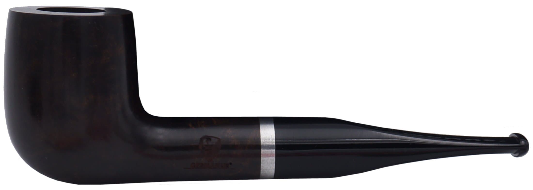 GERMANUS Pipe Set, Billiard 153 - Made in Italy - Straight waxed in a set with a pipe bag, pipe set, pipe cleaner, filter