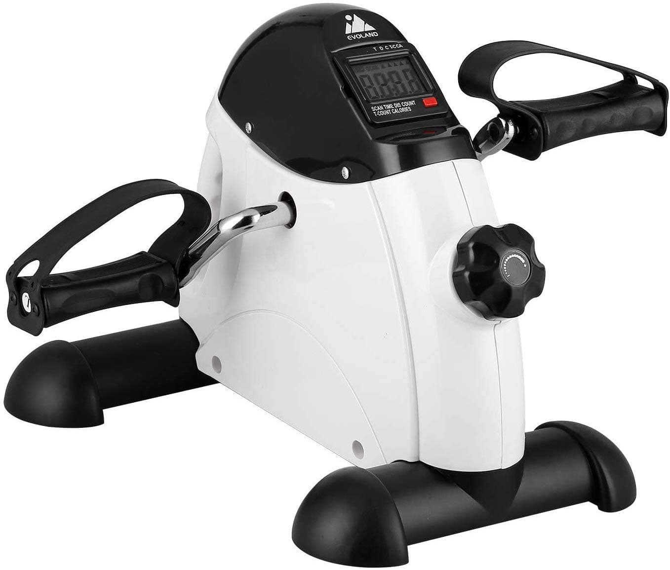 Mini Exercise Bike Under Desk Bike Pedal Exerciser for Arm and Leg Exercise with LCD Display