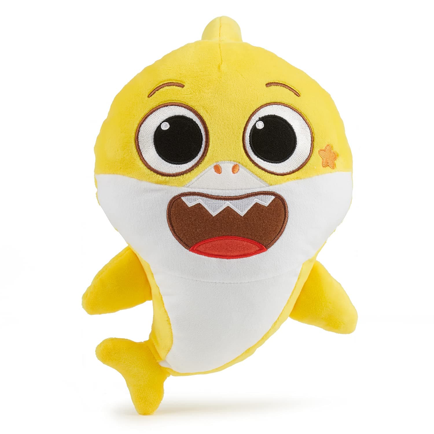 Pinkfong Baby Shark Offical 12" Fin Friend Plush with Sound - Baby Shark, Yellow