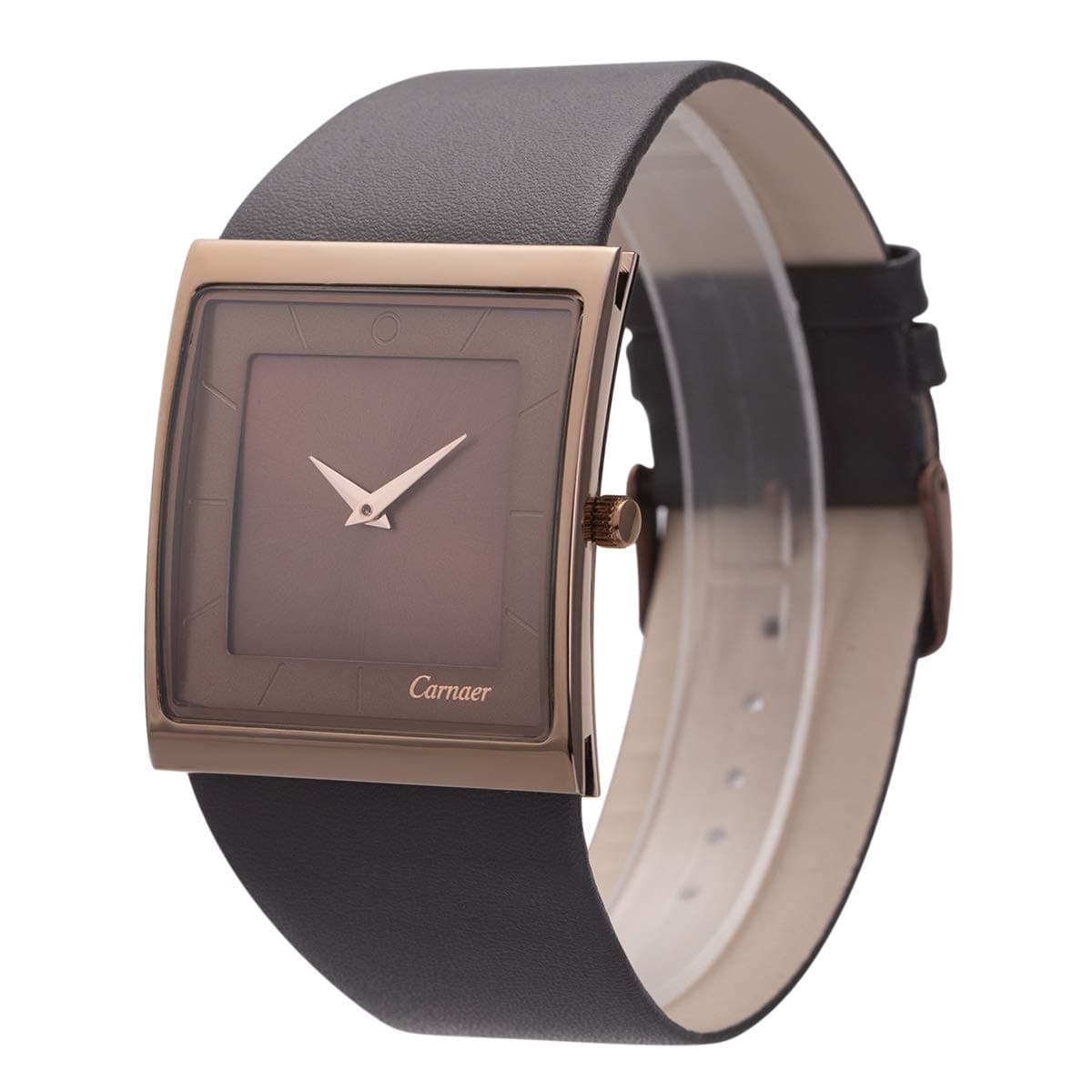 Mens Watch Men's Square Watches for Men Fashion Minimalist Quartz Wrist Watch Leather Strap Business Casual Wrist Watch Analog