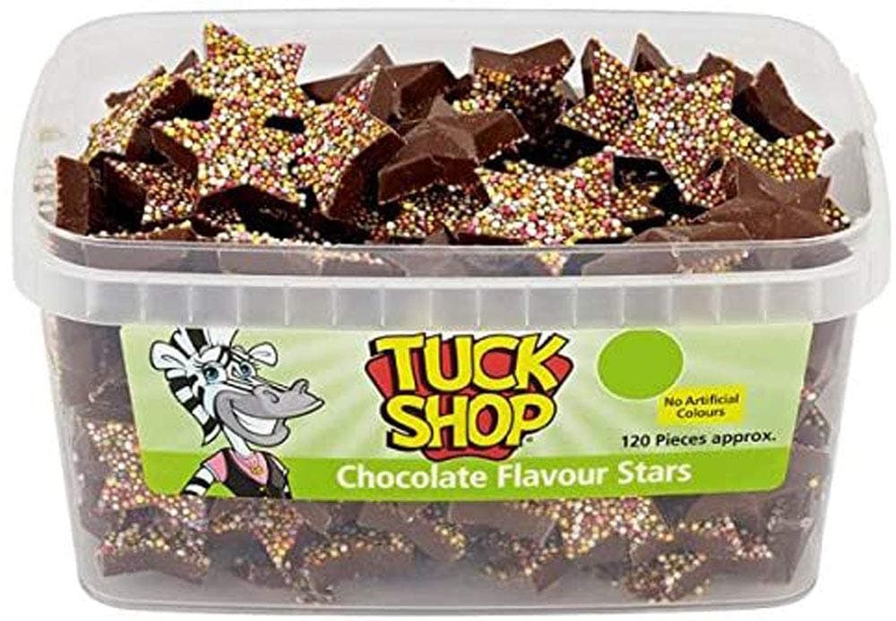 Tuck Shop Milk Chocolate Flavour Candy with Candy Topping - Choose Quantity (Full TUB 720g)