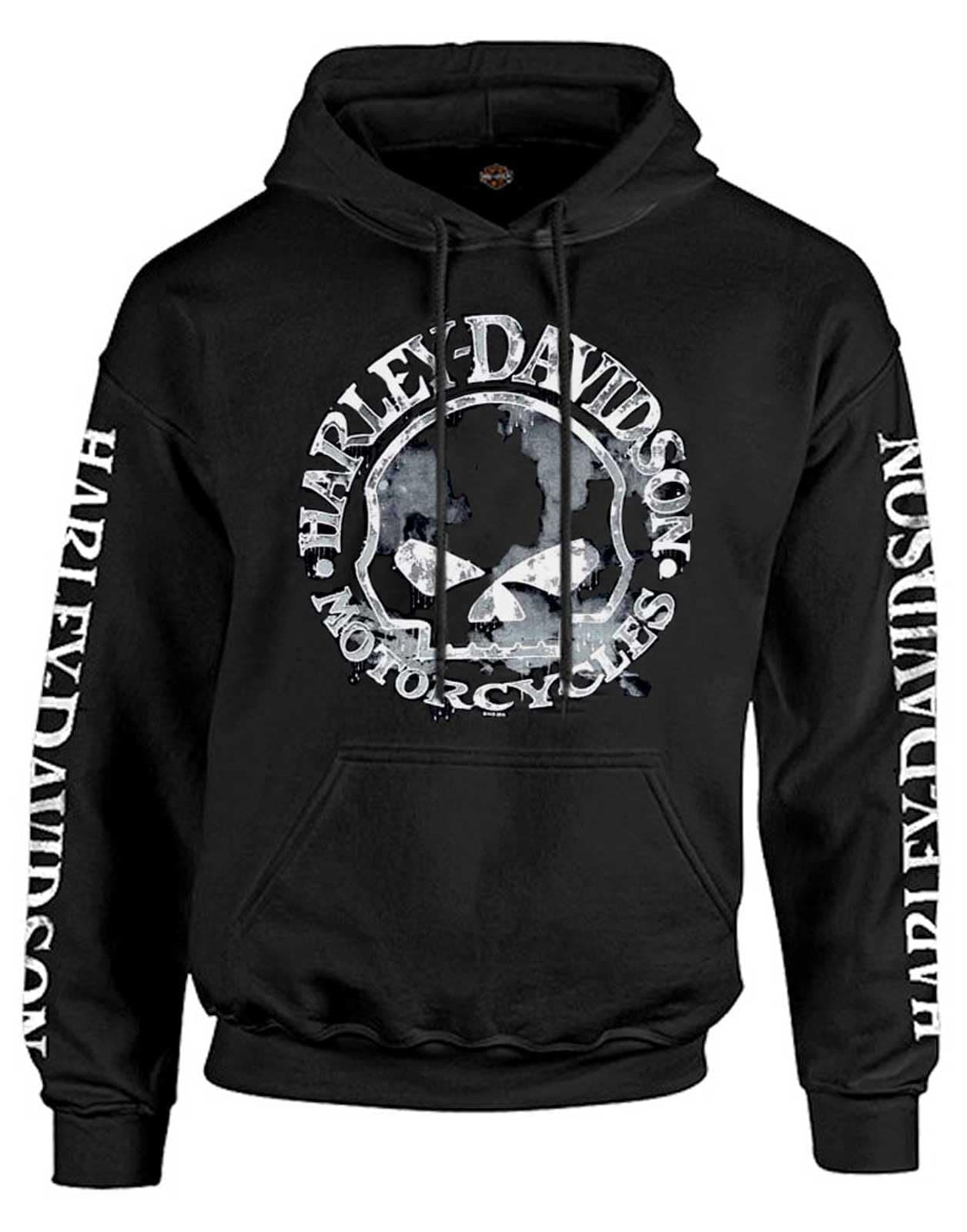 Men's Sweatshirt Willie G Skull H-D Pullover Black 30296648