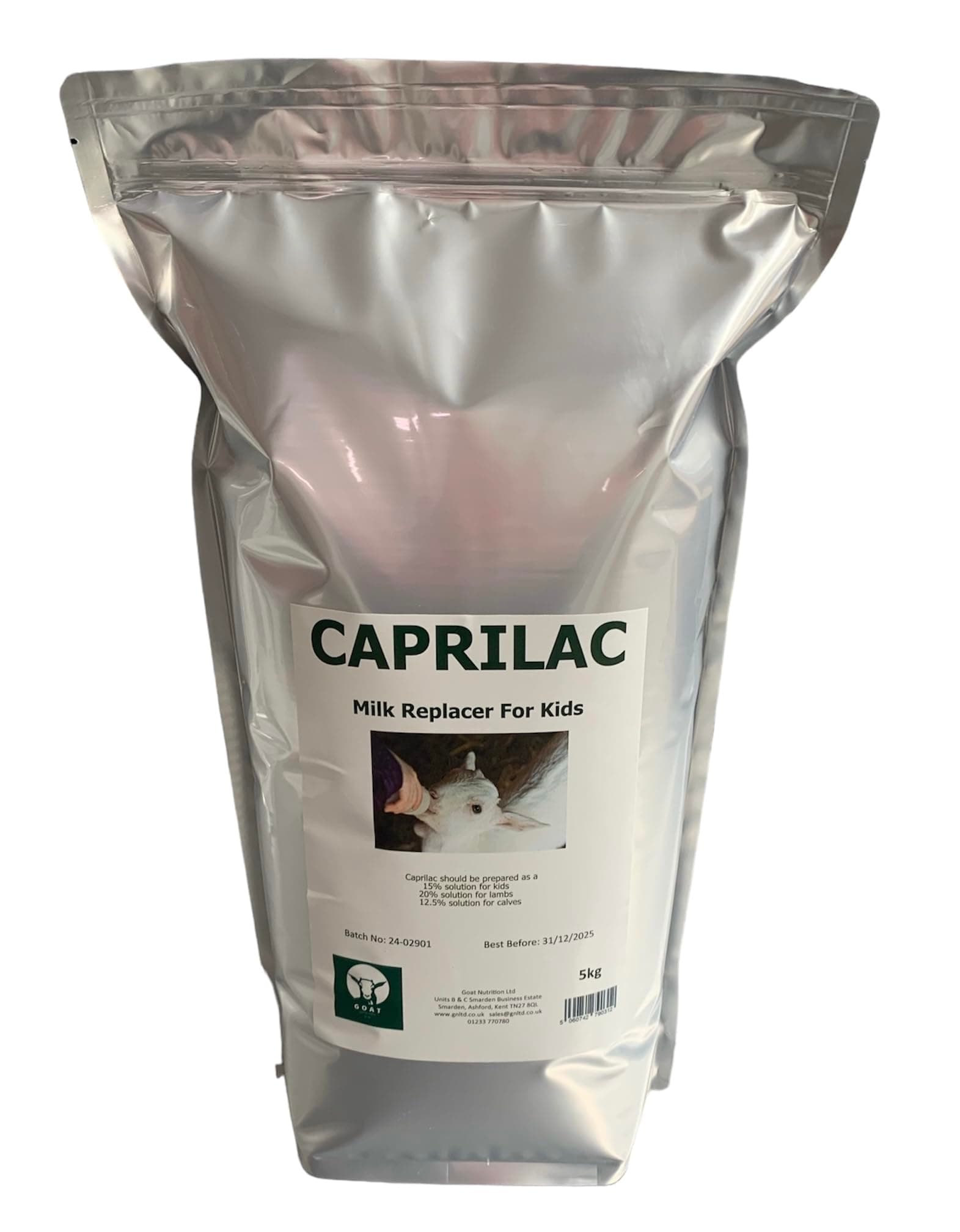 Caprilac Goat Milk Replacer - 5kg – Skim Milk Powder for Rapid Growth & Development – Easy to Mix, Highly Digestible, 11 Vitamins & Minerals