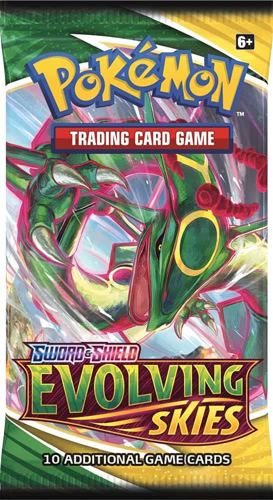 - Pokemon TCG: Sword & Shield Evolving Skies Booster Pack (10 Cards)