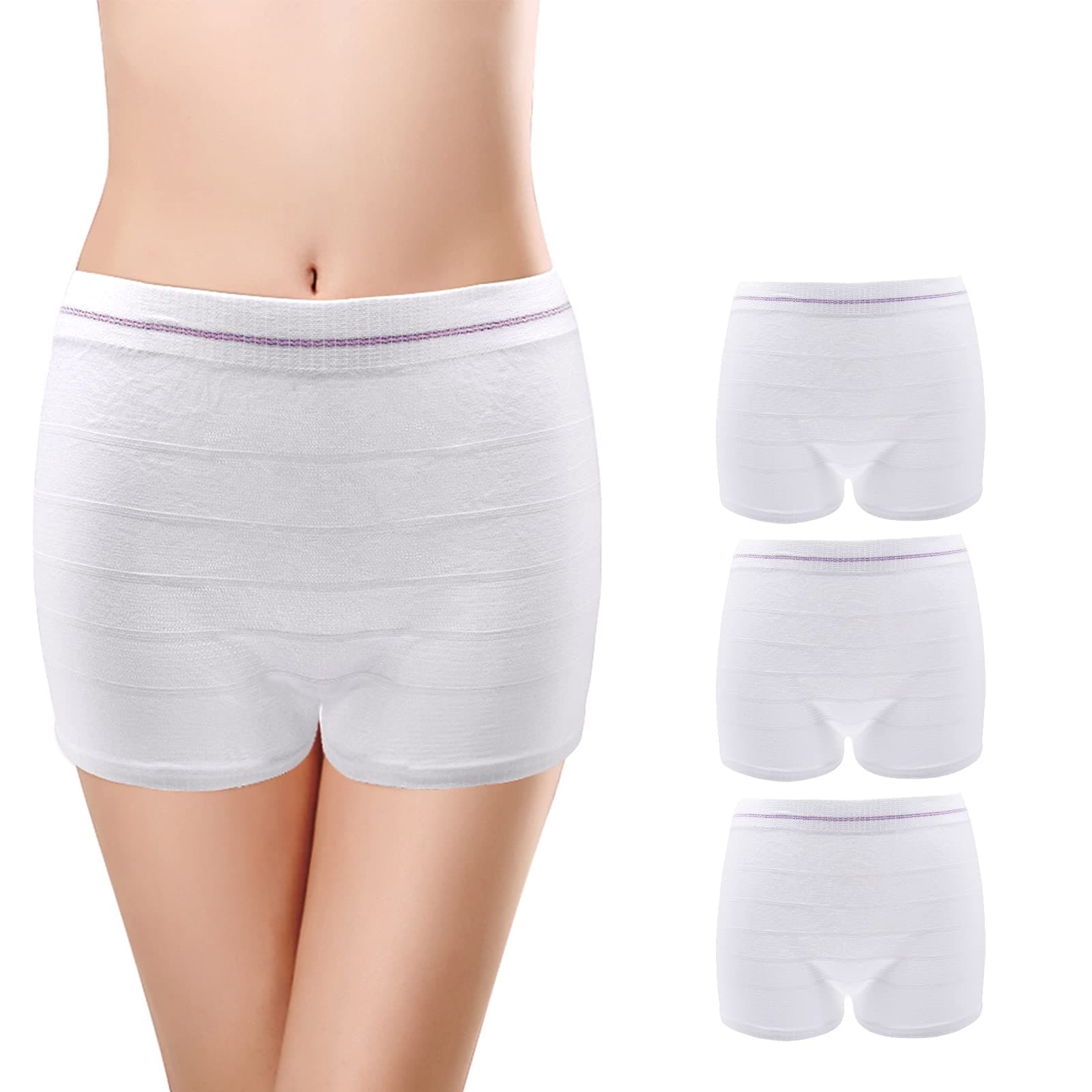 Women Mesh Postpartum Panties 3 Count Washable Underwear for Post Surgical Recovery XXL