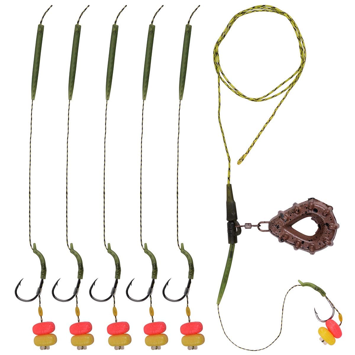 OROOTL Carp Fishing Hair Rigs Carp Fishing Tackle Sinker Weights Carp Rig Set Up Carp Hooks Corn Bait Catfish Fishing Accessories Gear