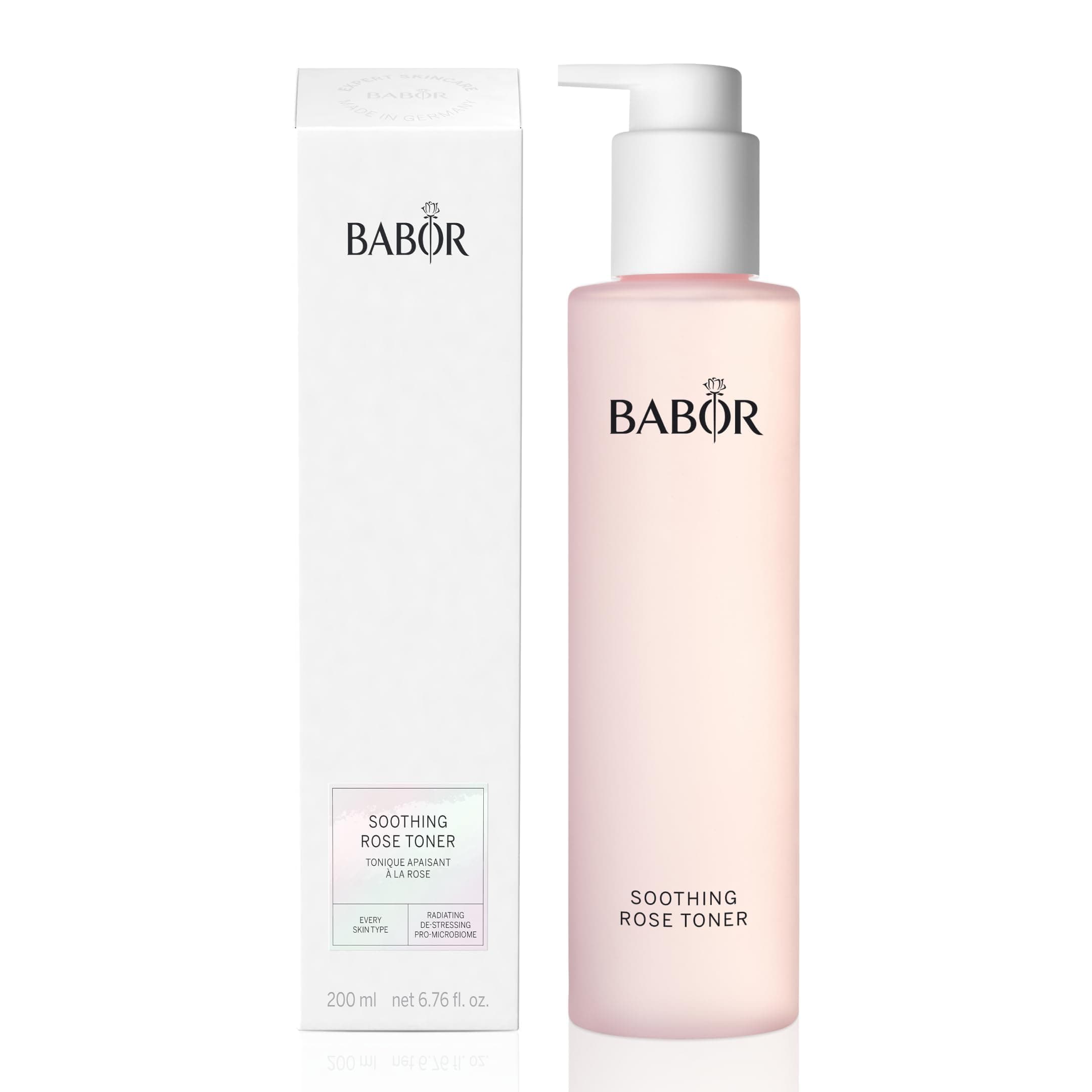 BABOR Soothing Rose Toner, Hydrating Rose Water Essence, Alcohol-Free Toner, Calms & Soothes Sensitive Skin, Deep Hydration & Moisture for Radiant Complexion, 6.7 oz