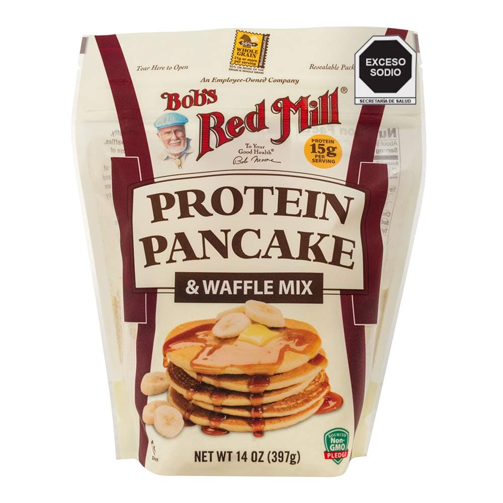 Protein Pancake & Waffle Mix, Whole Grain, 14 oz (397 g)