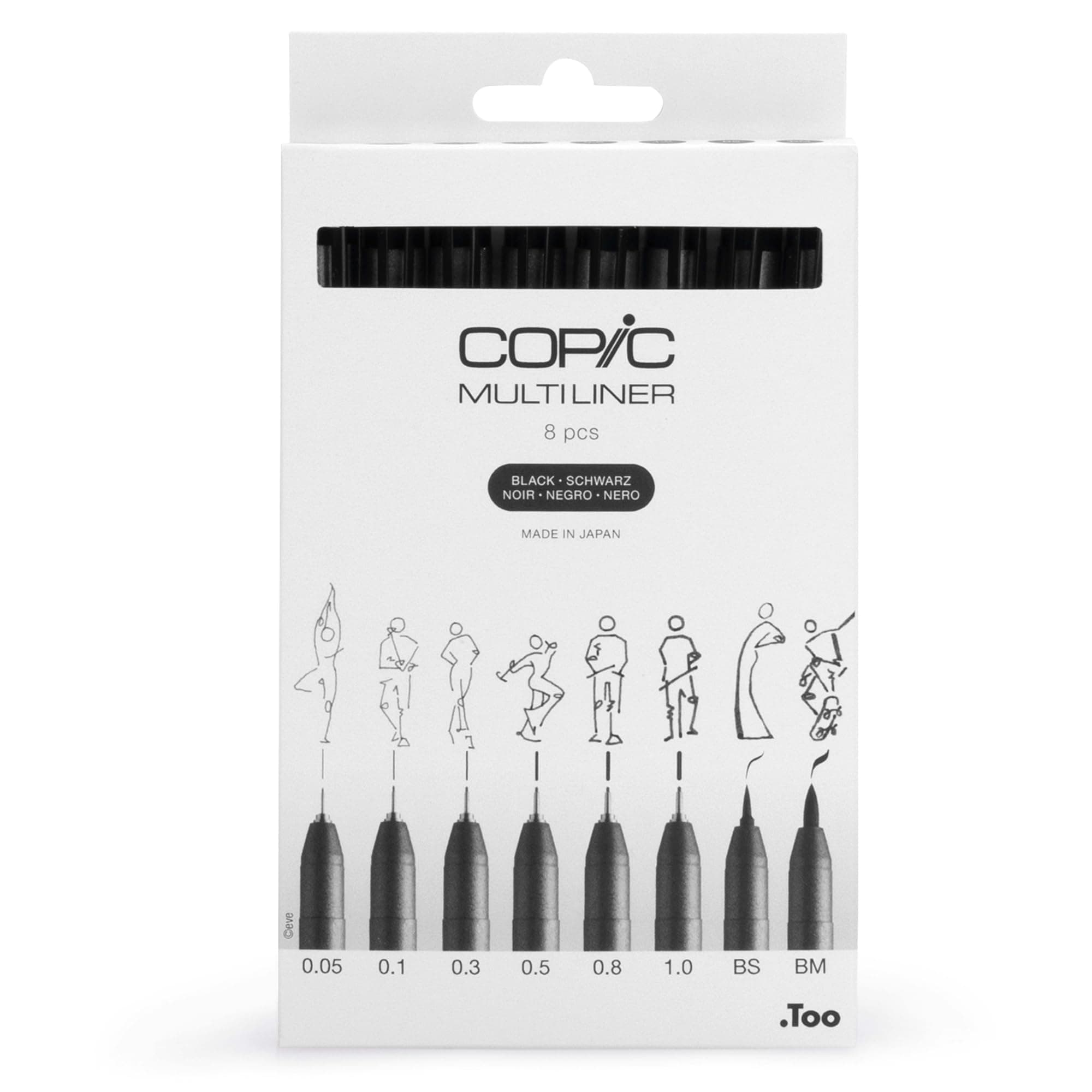 copic multi-liner set (8 pack)