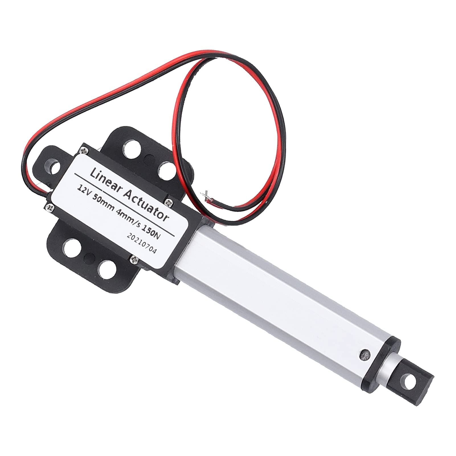 Electric Micro Linear Actuator, 50mm 12v DC Low Noise Electric Linear Actuator with Internal Limit Switch, Mini Linear Actuator Motor for Automotive Industry(50N)