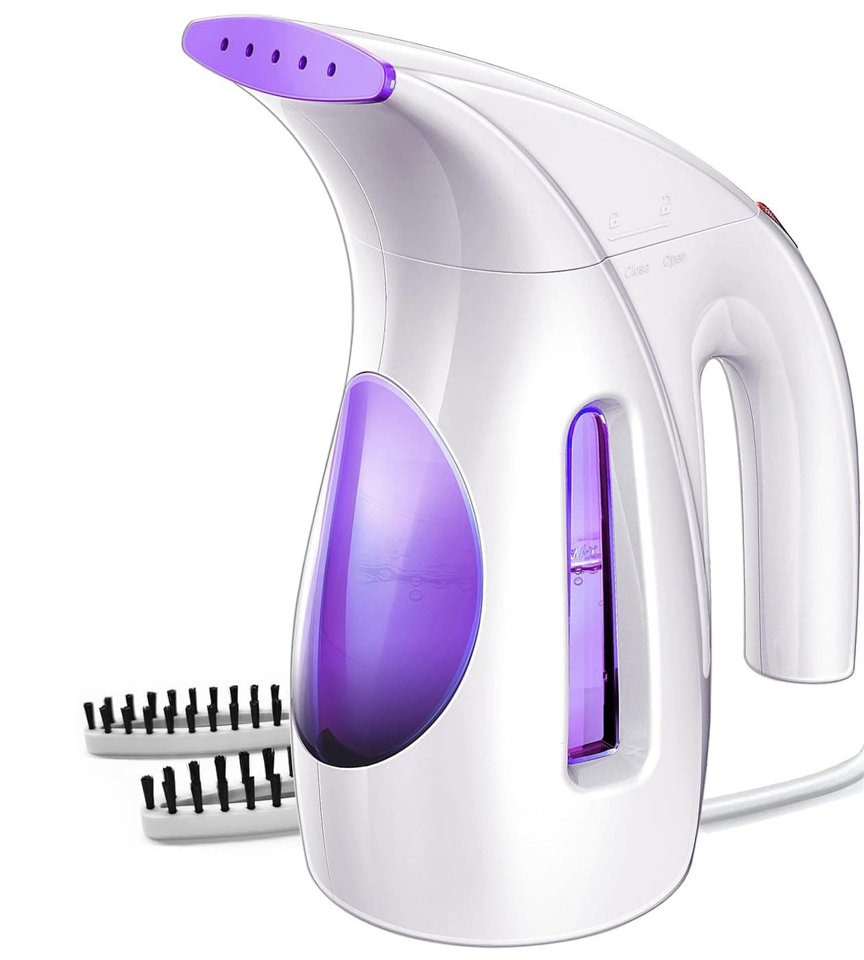 HiLIFE Steamer for Clothes, Portable Handheld Design, 240ml Big Capacity, 700W, Strong Penetrating Steam, Removes Wrinkle, for Home, Office and Travel(ONLY FOR 120V) (Purple)