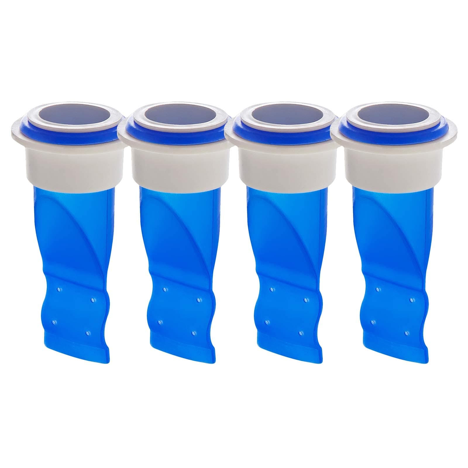 Drain Backflow Preventer, One Way Valve, Adjustable Silicone Sink Floor Drain Trap for Pipes Tubes in Toilet Bathroom Kitchen (Blue-4)