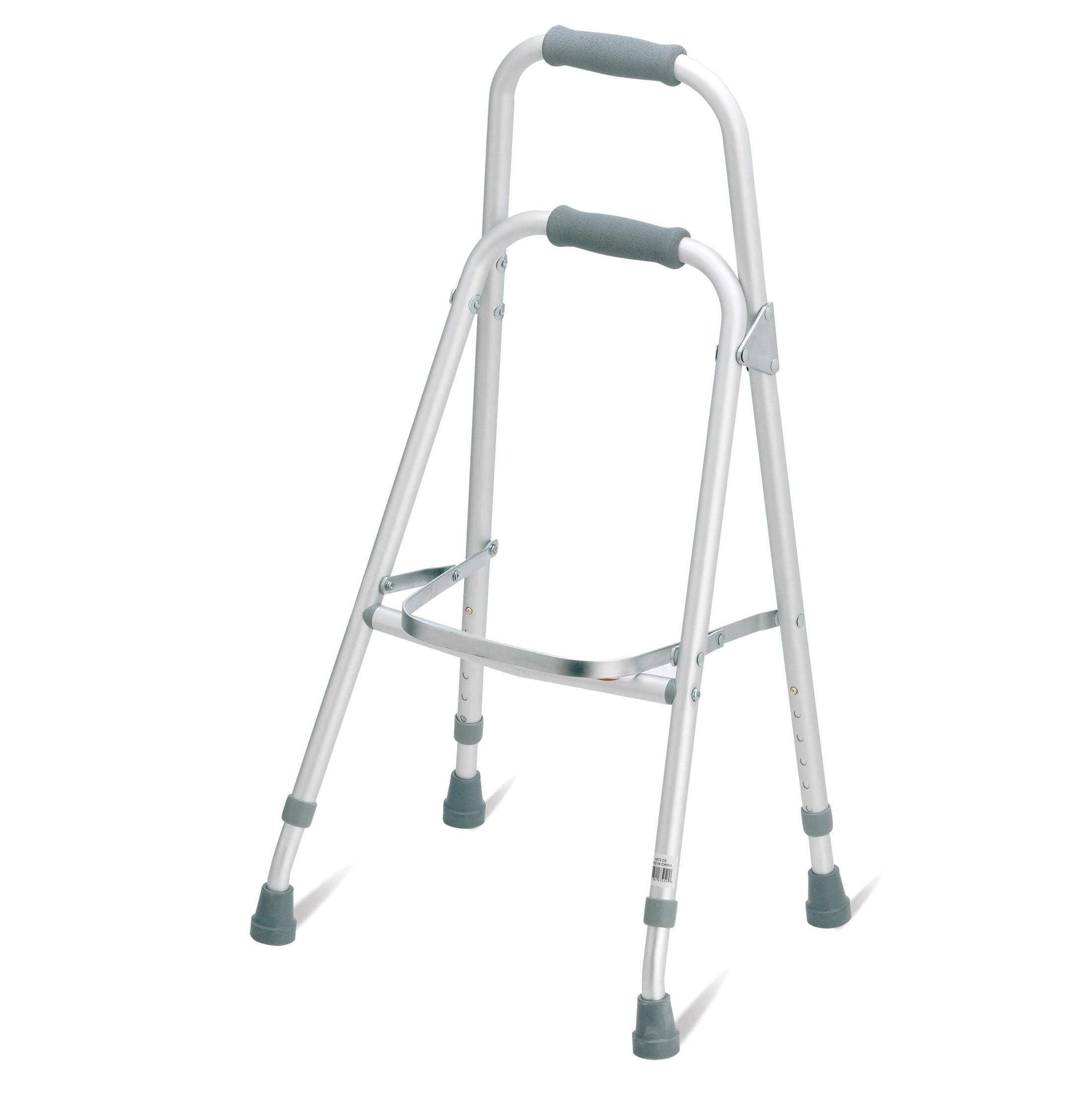 Carex Folding Hemi Walker - One Handed Walker for Seniors - Side Arm Style Walker, Lightweight, 30-35 Inches in Height, Walker Cane, Semi Walker