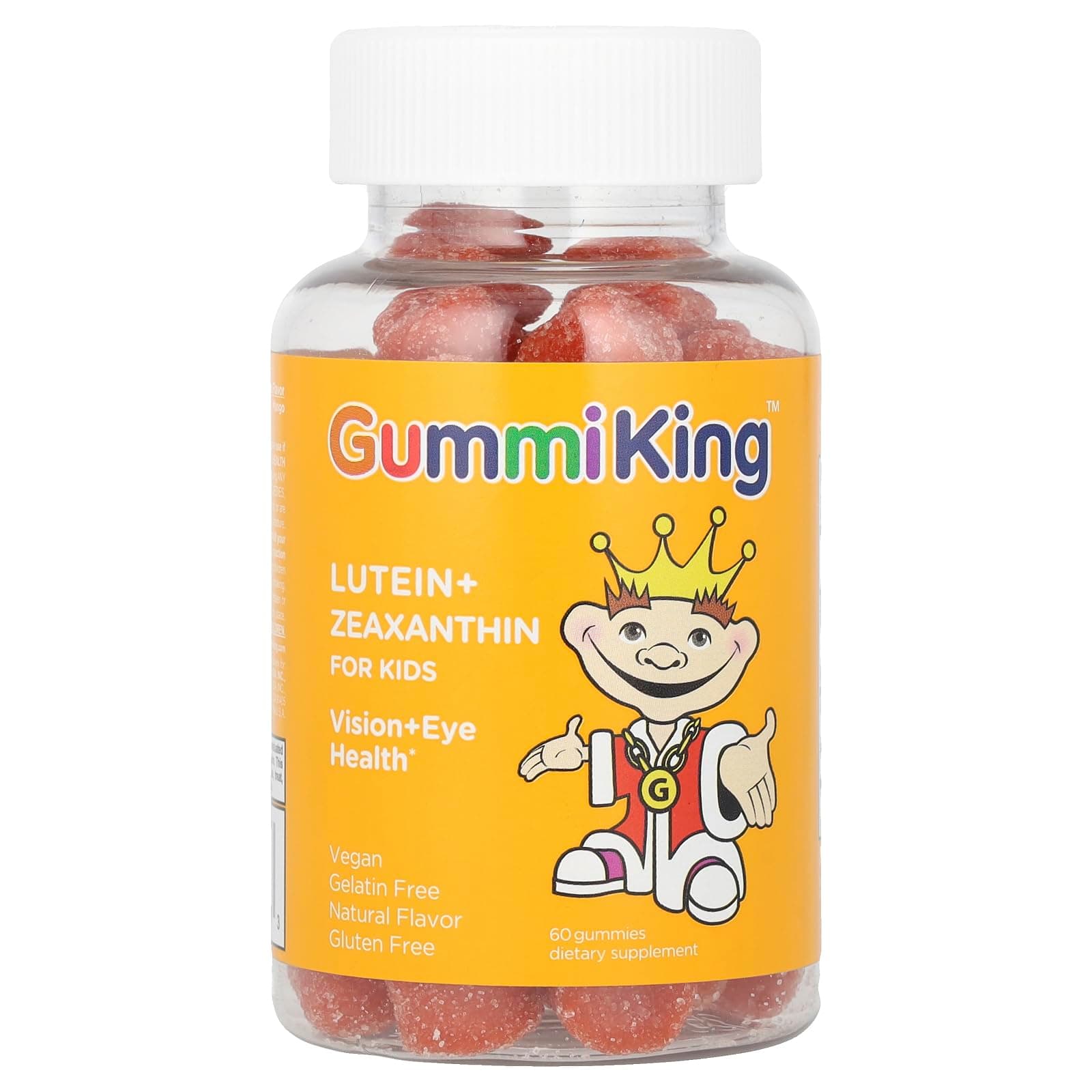Lutein + Zeaxanthin Gummi (Dietary Supplement), Natural Mango, 60 Count