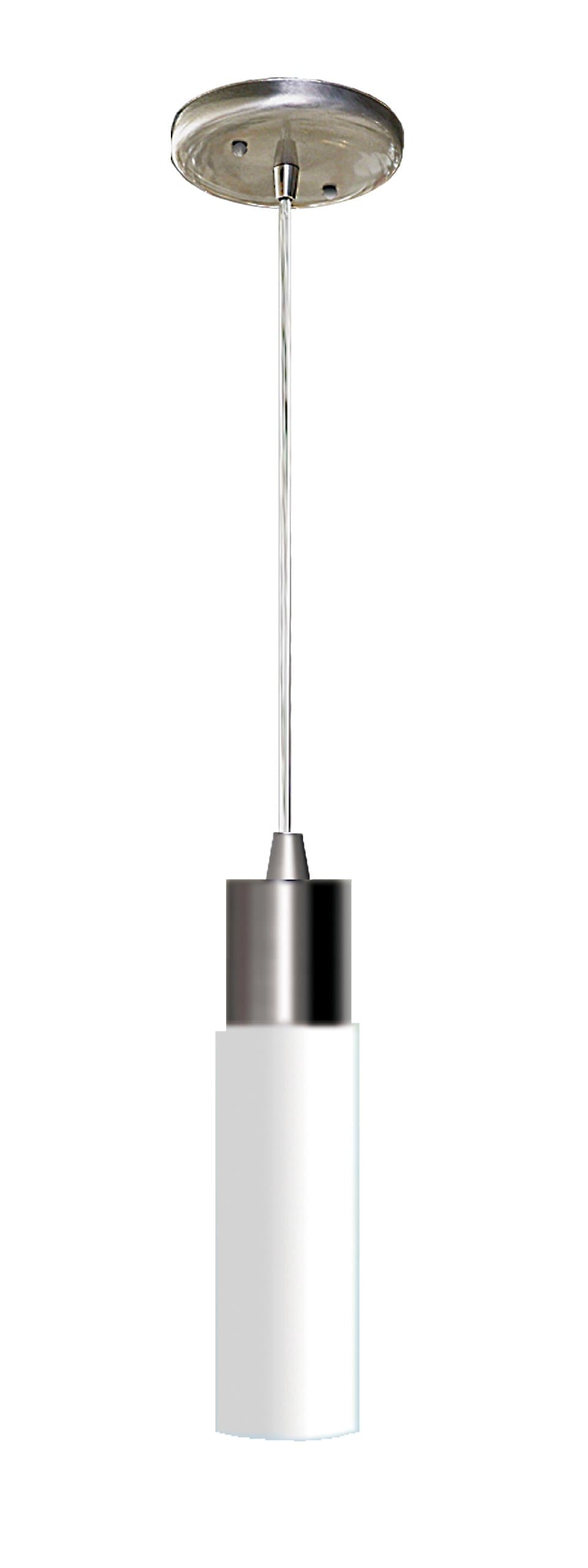 Marquis Lighting 8310N-208-SCH Pendants with Satin Opal Glass Shades, Satin Chrome