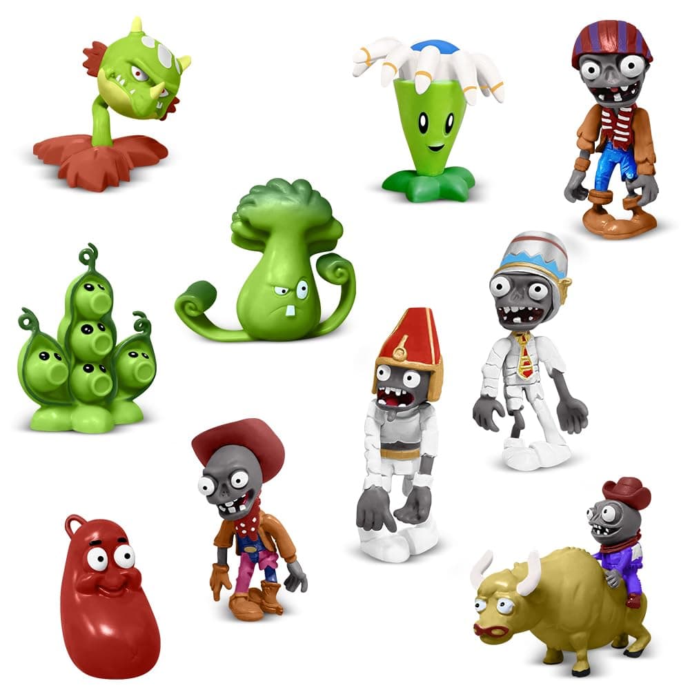 Action Figures Set, 10 Pieces Mini Figurines, Surprise Game Series PVC Toys for Kids and Fans, Ideal for Collection Party Supplies Cupcake Toppers