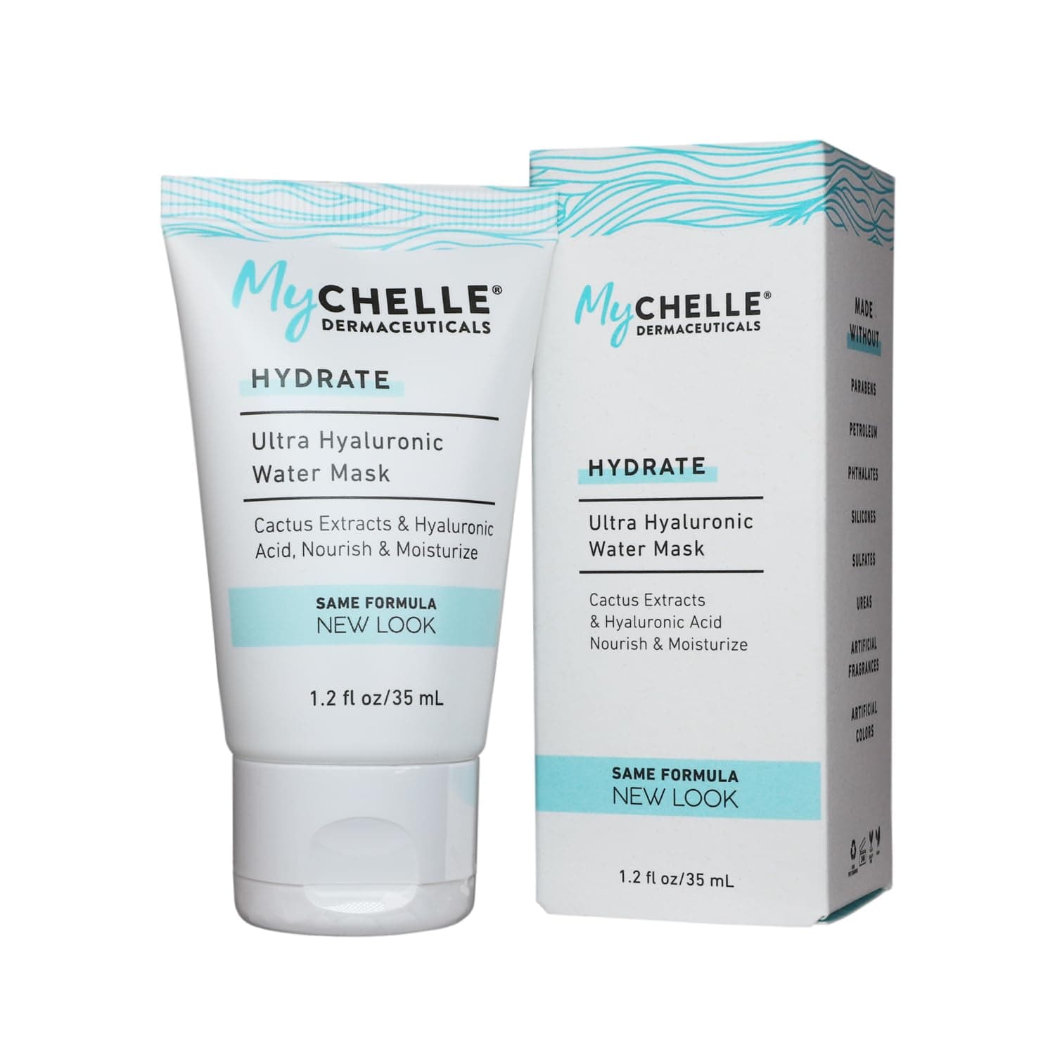 MyChelle Dermaceuticals Ultra Hyaluronic Water Exfoliator Mask, Nourish & Moisturize, 1.2 Fl Oz