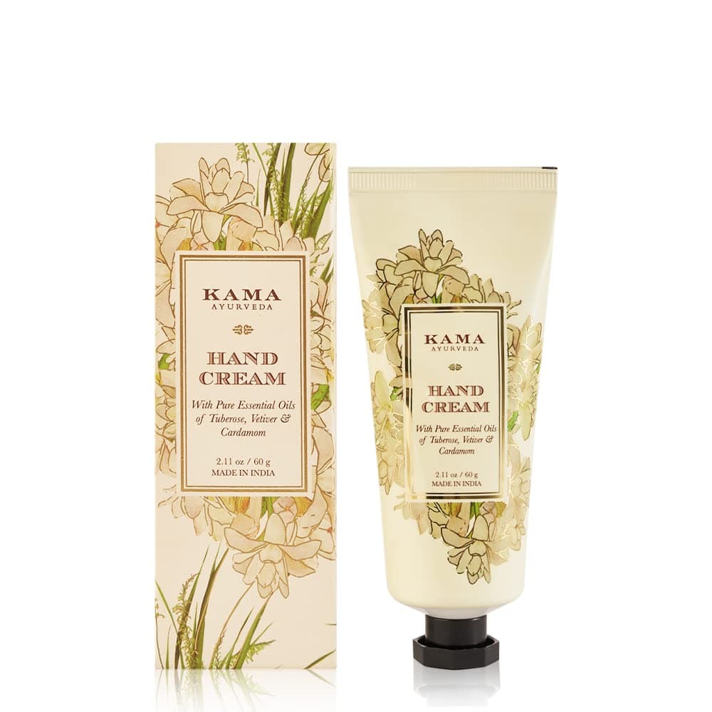 Hand Cream with Pure Essential Oils of Tuberose, Vetiver and Cardamom, 60g