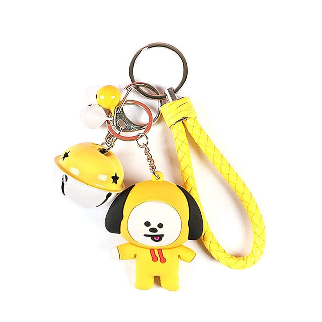 LrIglPjP ZZbaixinglongan Cute Bell Pendant Keyring BTS Cartoon Keychain( Chimmy)
