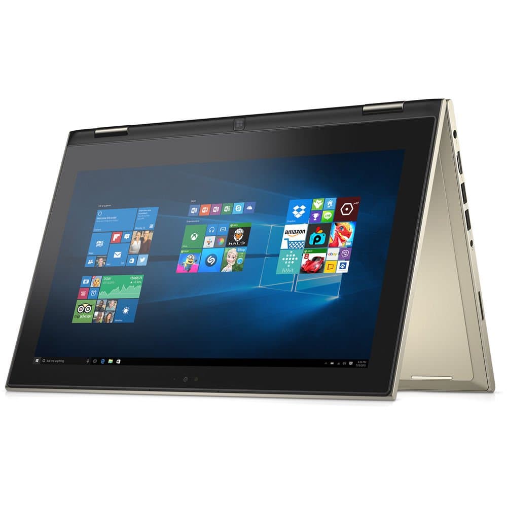 Dell 11-3157 i3000-12099GLD 2-in-1 Inspiron 11.6" Touch-Screen Laptop Intel N3700 4GB RAM 128GB SSD Windows 10 Home - Gold