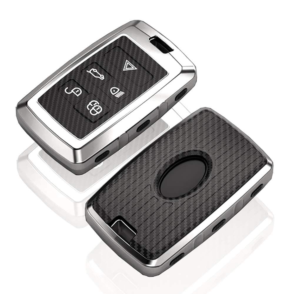 ontto Key Fob Cover for 2018 2019 Land Rover Range Rover,with Keychain, Transparent, M