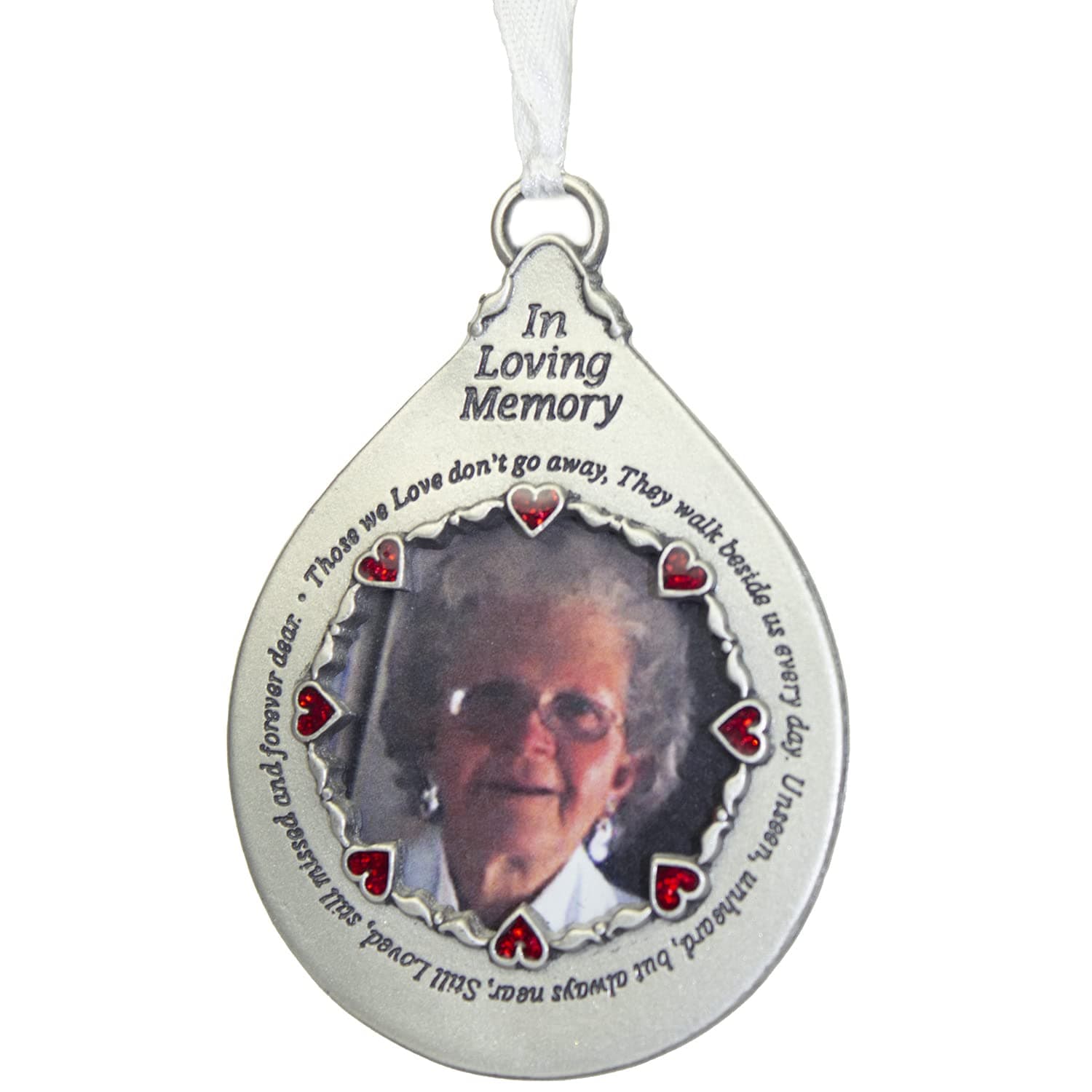 Memorial Photo Frame Ornament - In Loving Memory, Memorial Christmas Ornaments, 1 1/2-Inch Photo, by Abbey & CA Gift
