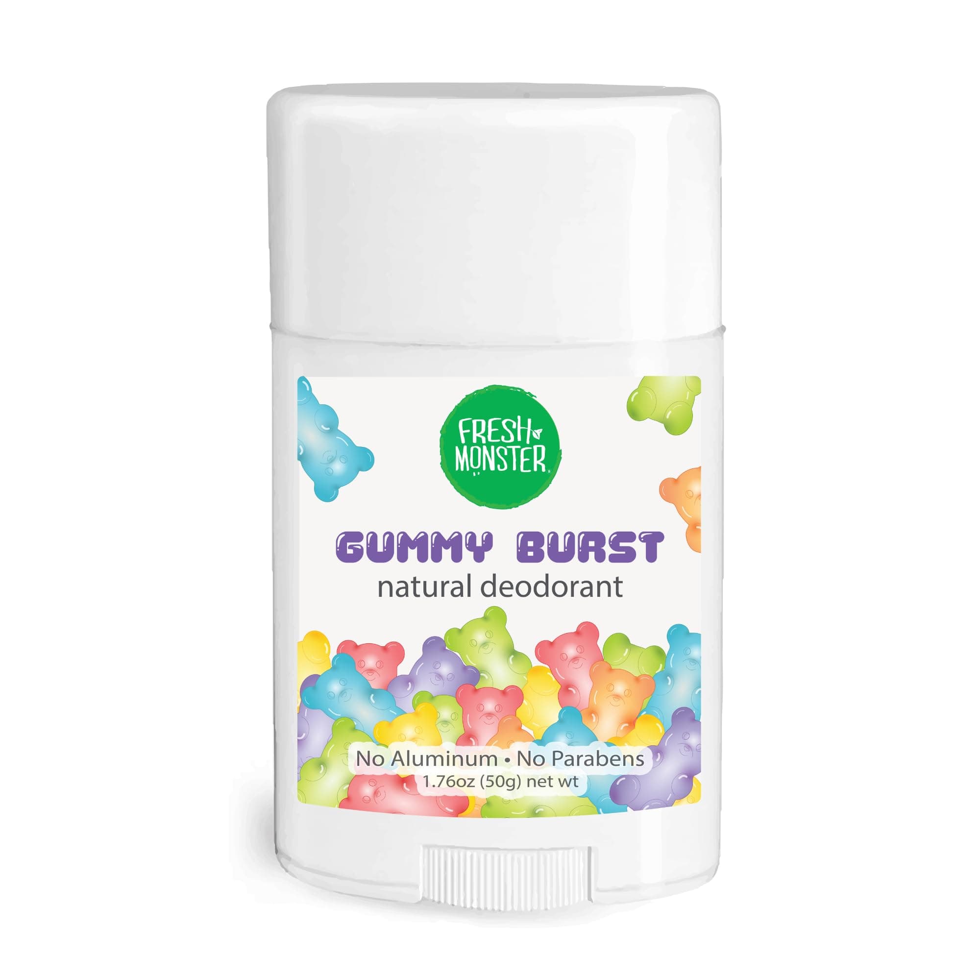 Natural Deodorant For Kids And Teens | Aluminum Free, Paraben Free, Hypoallergenic | Gummy Burst Scent (1.76Oz)