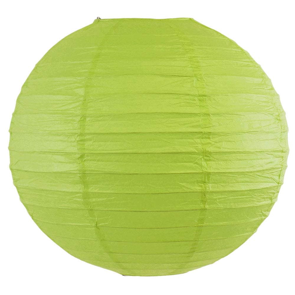 Just Artifacts 22-Inch Light Green Round Chinese Japanese Paper Lantern (1pc, Light Green)
