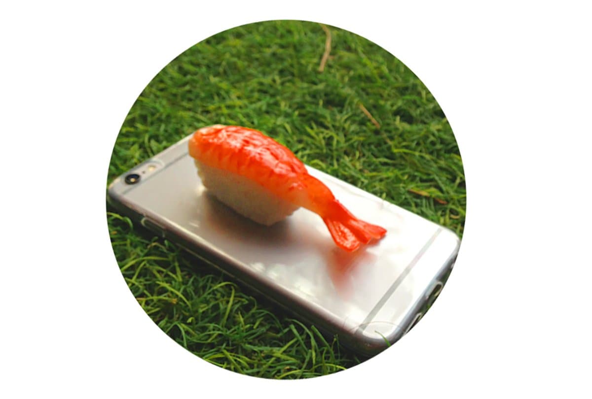 Shrimp Sushi Phone case for the Samsung Galaxy S7 - Real color Delicious Shrimp Sushi - Slim gel case with silicon Shrimp Sushi [OFFICIAL SELLER]