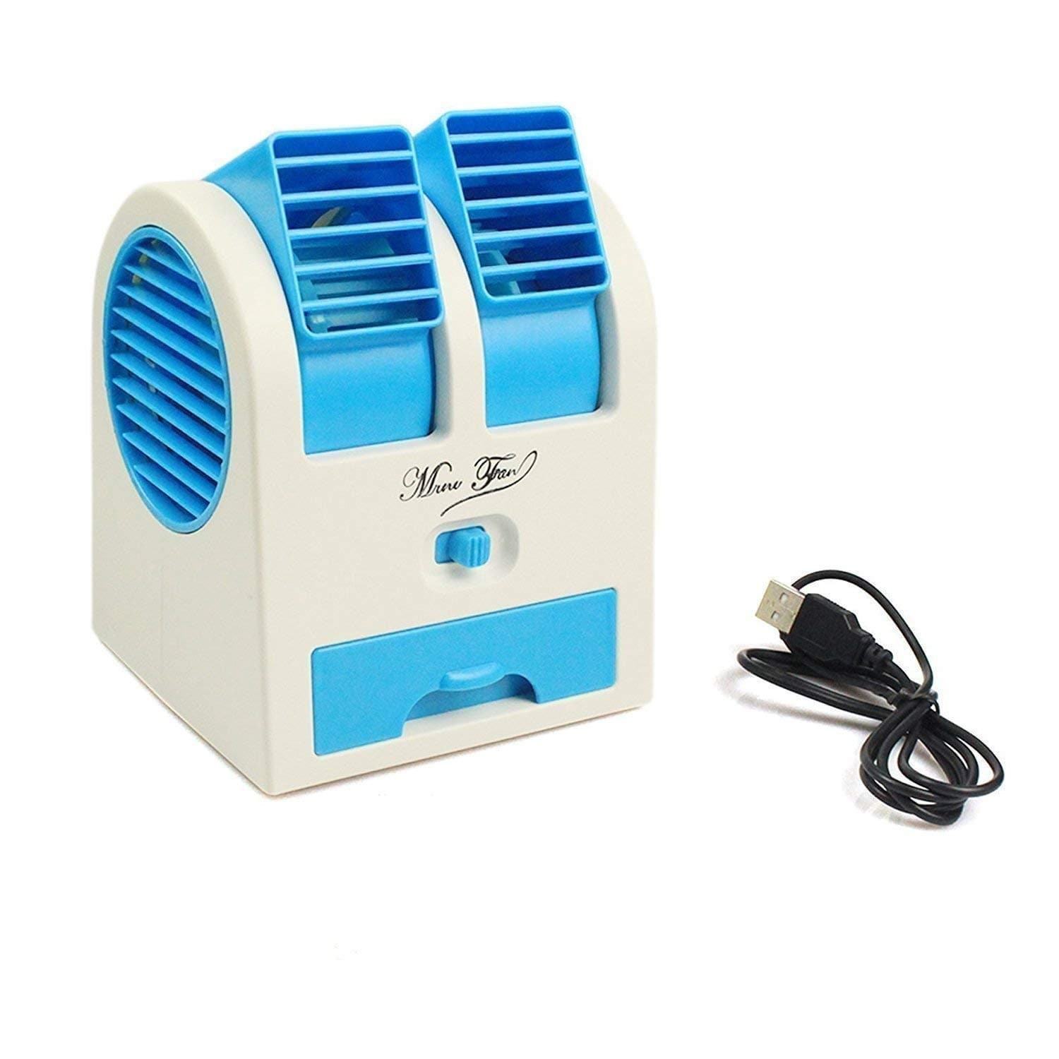 GSR Impex Dual Bladeless Mini Air Conditioner Water Air Cooler (Multi-Coloured)