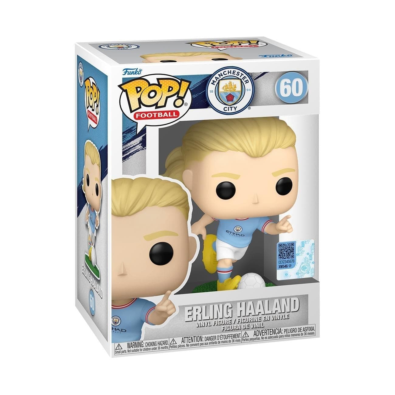 POP! Football: Mancity - Erling Haaland - Manchester City FC - Collectable Vinyl Figure - Gift Idea - Official Merchandise - Toys for Kids & Adults - Sports Fans - Model Figure for Collectors